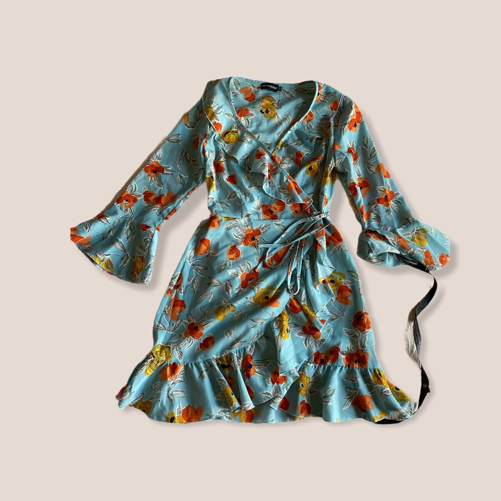 Floral Pretty Little Thing Wrap Dress